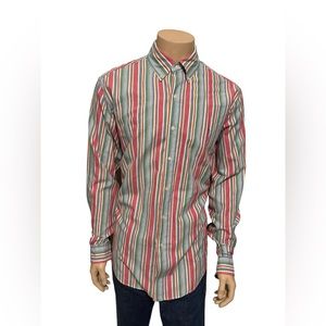 Vintage Ralph Lauren Men’s Long Sleeve Striped Button Down XL